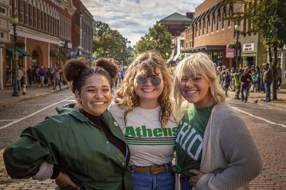 Athens Ohio University Students at Homecoming Event
