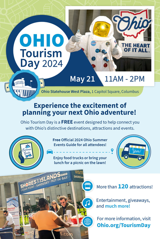 Save The Date Ohio Tourism Day is May 21!