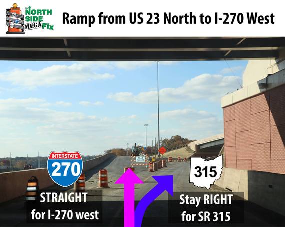 US 23 NB to I-270 WB