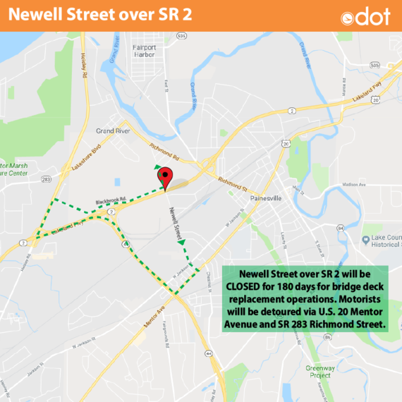 Newell Street over State Route 2