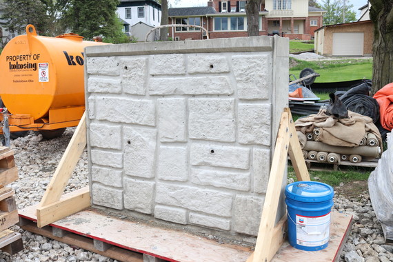 Ashlar wall test section