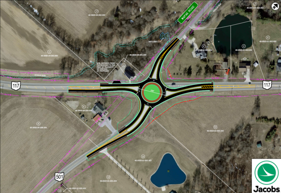 Conceptual rendering of roundabout