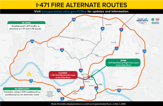 I-471 Fire Map