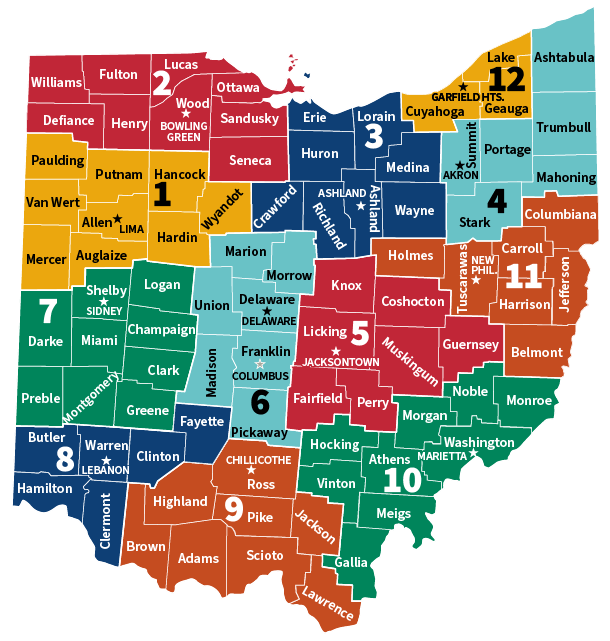 New ODOT District Map