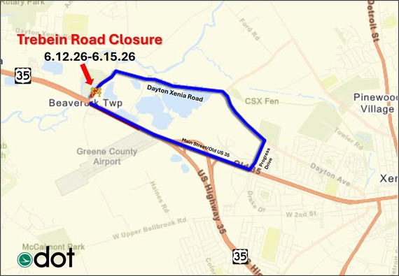 Trebein Road closure