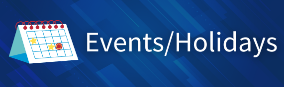 Events and Holidays Banner