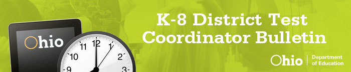 K-8 District Test Banner