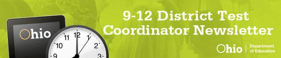 9-12 District Test Coordinator Banner