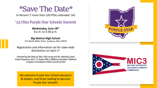 Purple Star Summit Save the Date