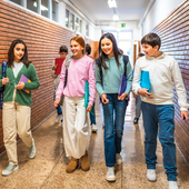 Students in hallway