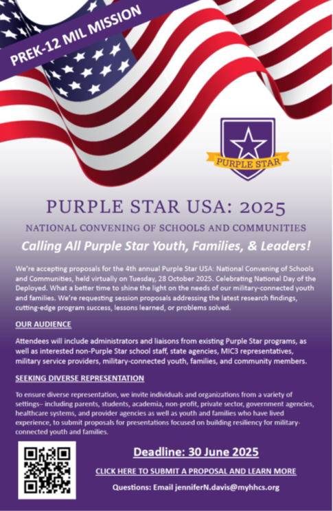 Purple Star National Convening 2025 Flyer