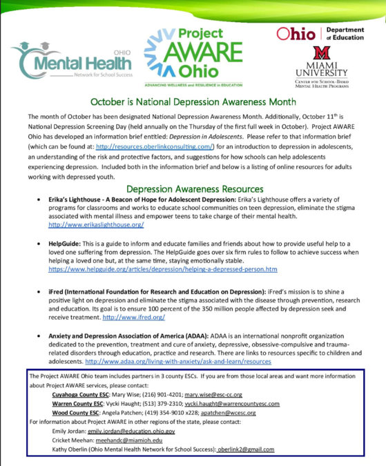 Project Aware Ohio October