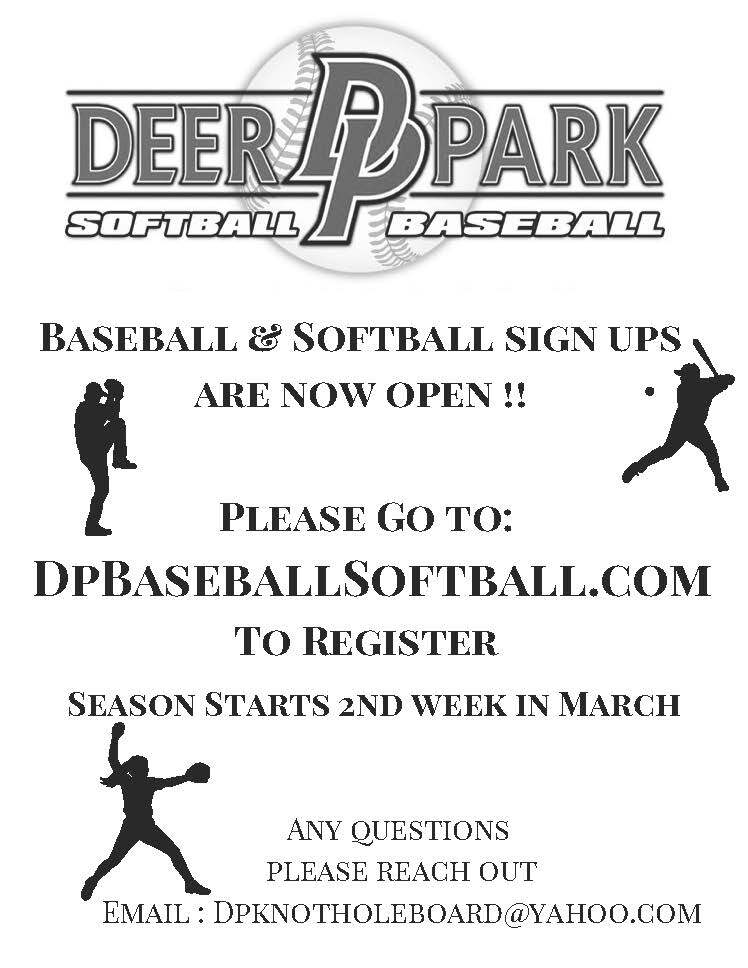 Baseball Sign Ups