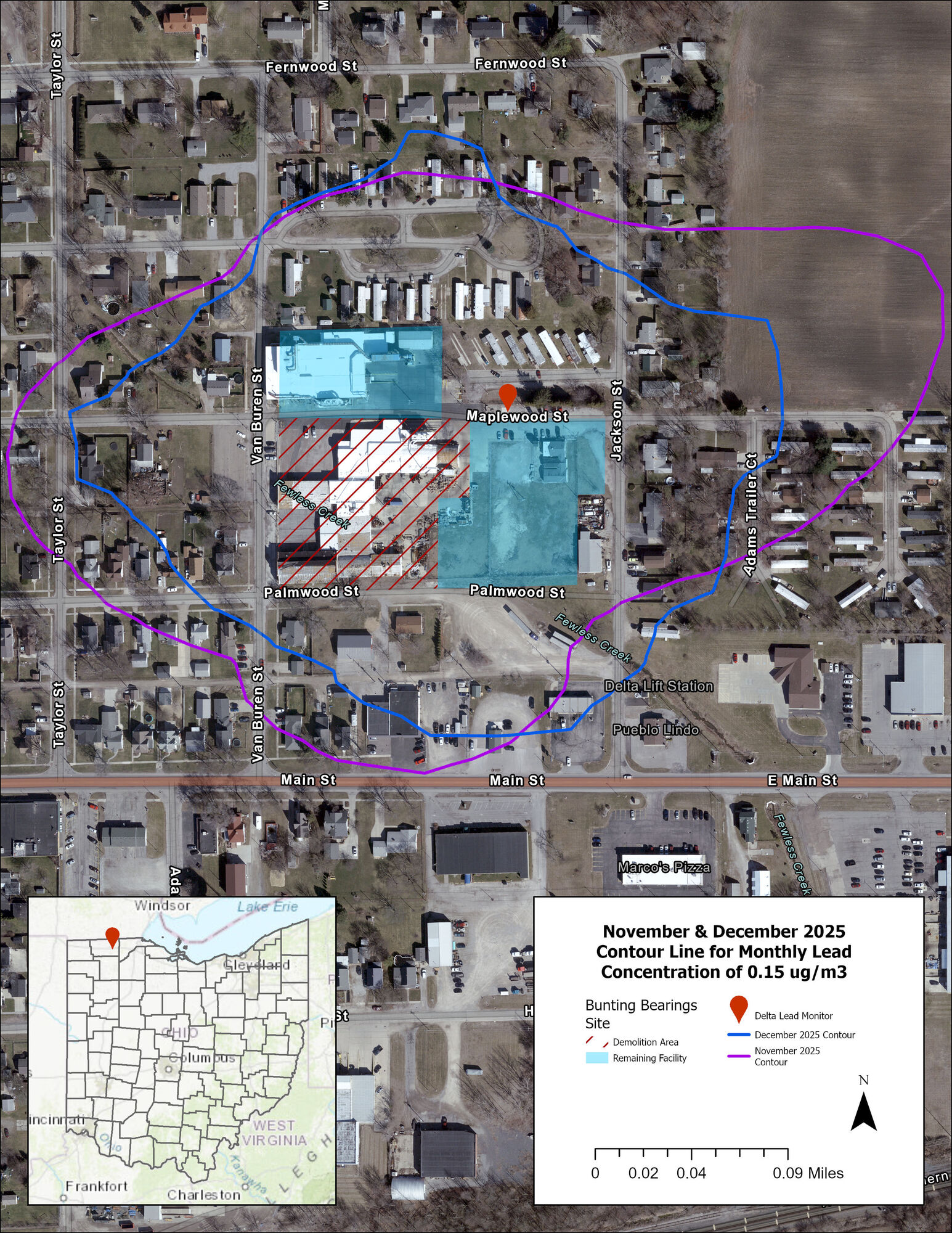 Delta Estimated Area of Impact
