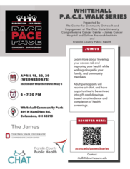 Whitehall PACE CCOE Walk Series Flyer