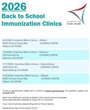 B2S IZ Clinic Schedule