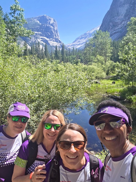 Hiking at Yosemite National Park for Blood Cancer United