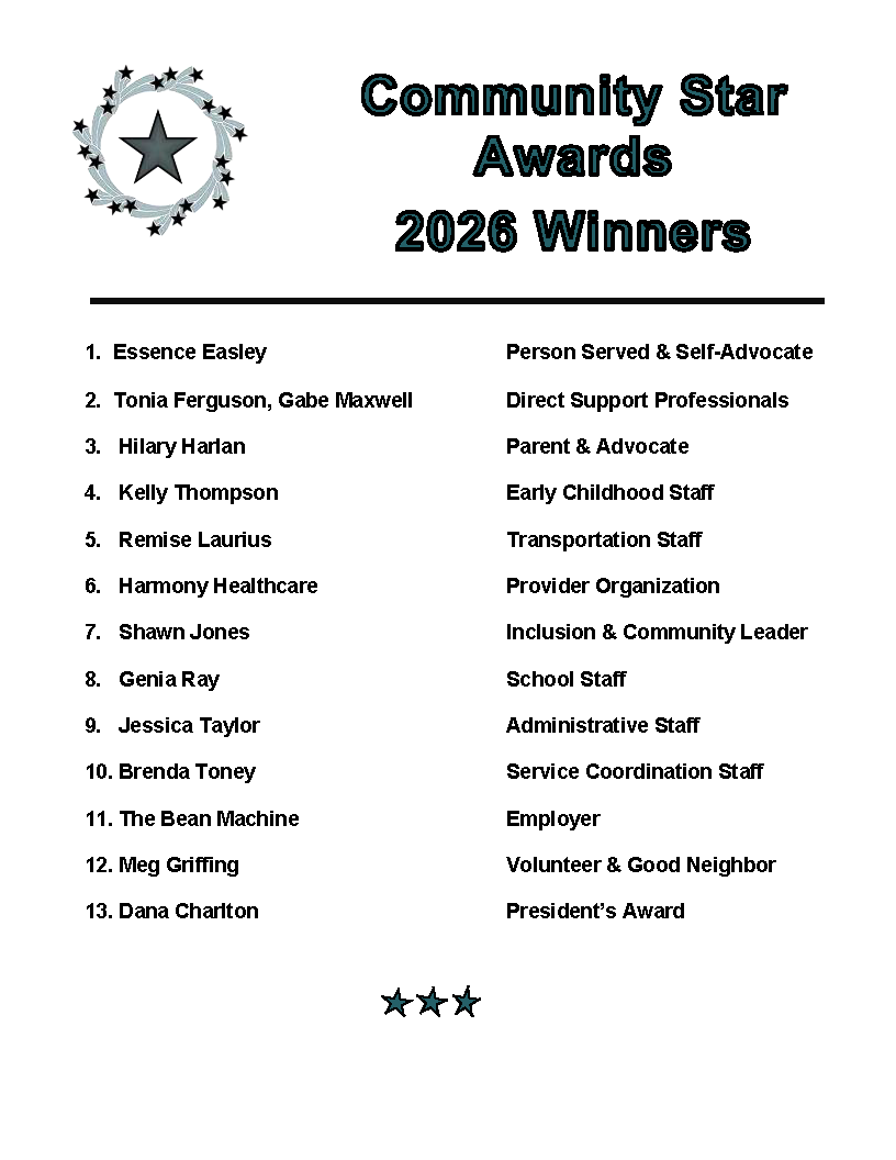 2026 Community Star Award Winners