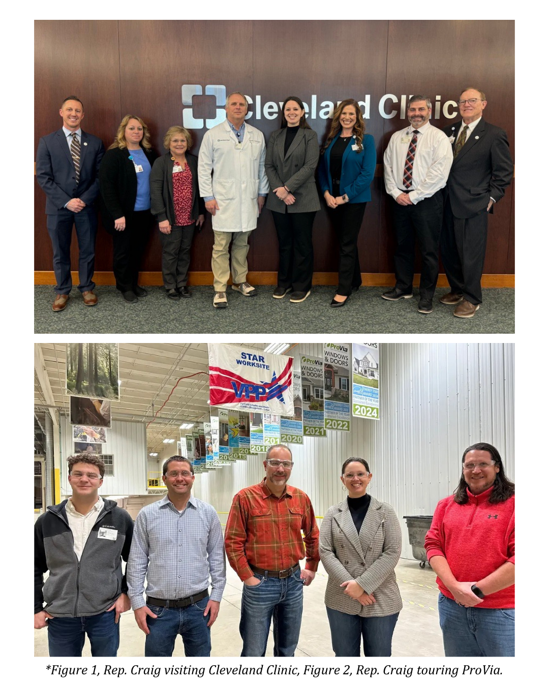 Representative Craig Visits