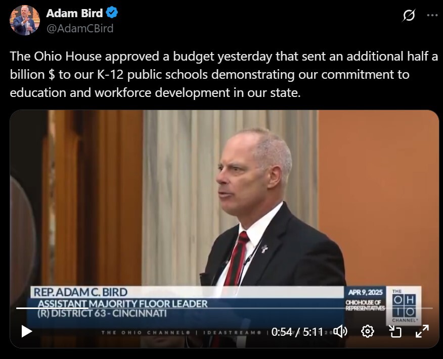 Session Floor Speech Screenshot