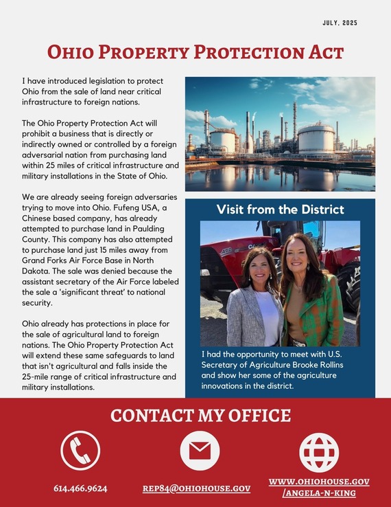 Legislative Outlook and Contact Page