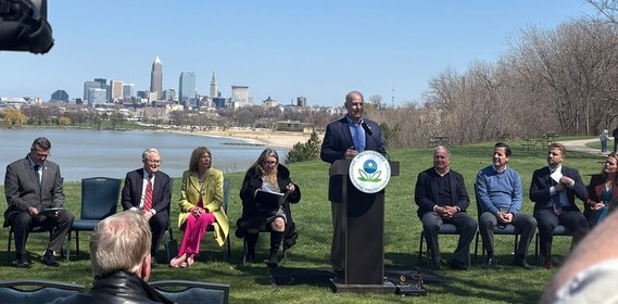 Rep. Roemer at the EPA Edgewater Press Conference 