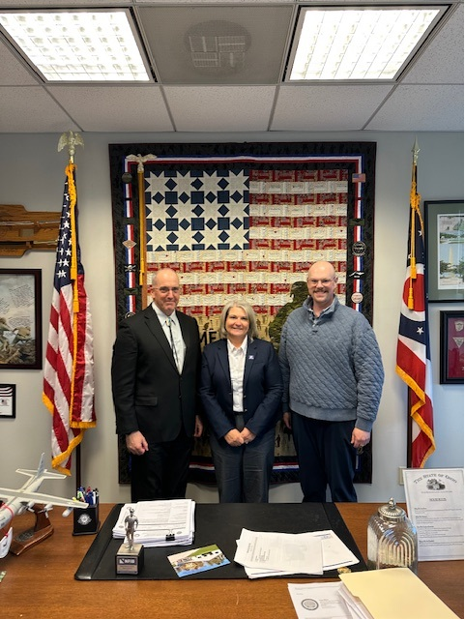Rep. Holmes with Muskingum County Library System 