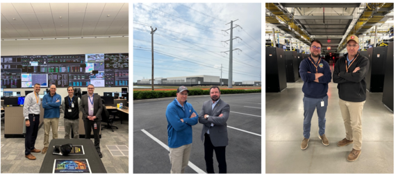 Series of pictures of Rep. Holmes touring energy facilities in Ohio