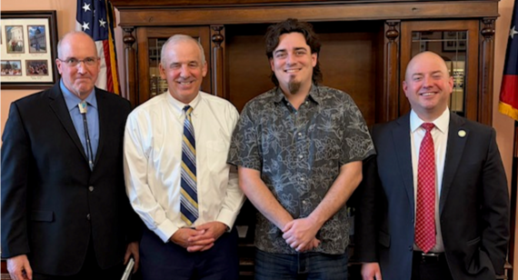 Rep. Holmes Meeting with Palmer Luckey, Speaker Huffman, and Rep. Stewart