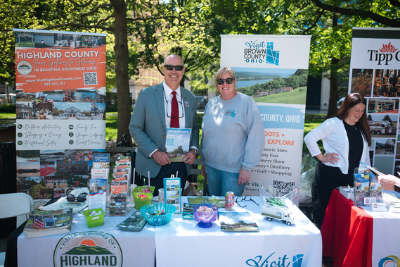 Rep. Bird at Tourism Day with Brown County Booth