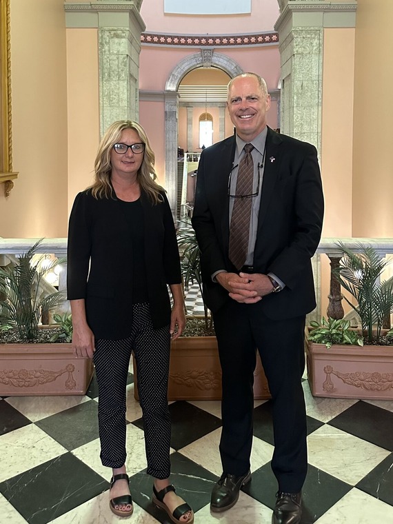 Rep. Bird with Jessica Baker