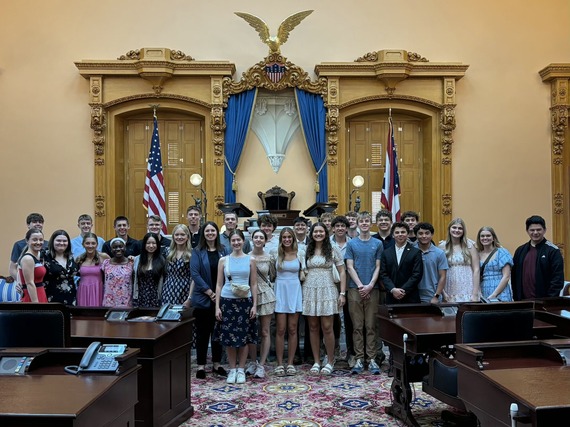 Welcoming Central Christian School Students to the Statehouse