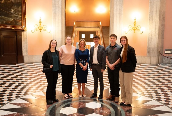 Rep. Blasdel Rotunda picture with constituents