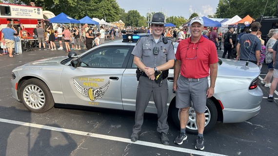 Rep. Bird and a State Trooper