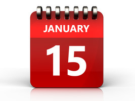 picture of calendar date January 15