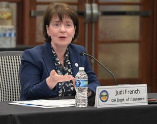 photo of Director French with Governor Dewine at MHevent