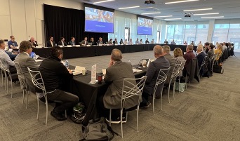 picture guests at Cybersecurity event