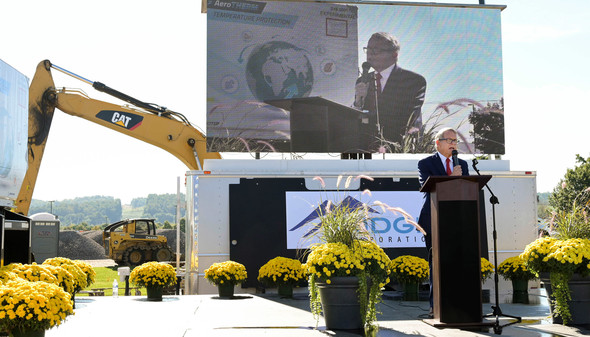 Governor DeWine attends the groundbreaking at Ridge Corporation