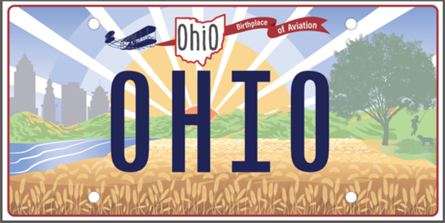 New Ohio License Plate