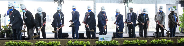 Sherwin-Williams groundbreaking ceremony