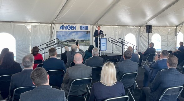 Lt. Governor Husted attended the Amgen?s Advance Final Product Assembly and Packaging Facility groundbreaking ceremony in New Albany. 