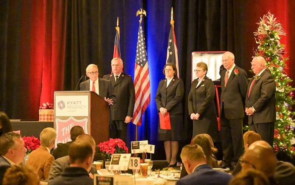 Governor DeWine speaks at Salvation Army's 65th Greater Cincinnati Annual Civic and Awards Luncheon.