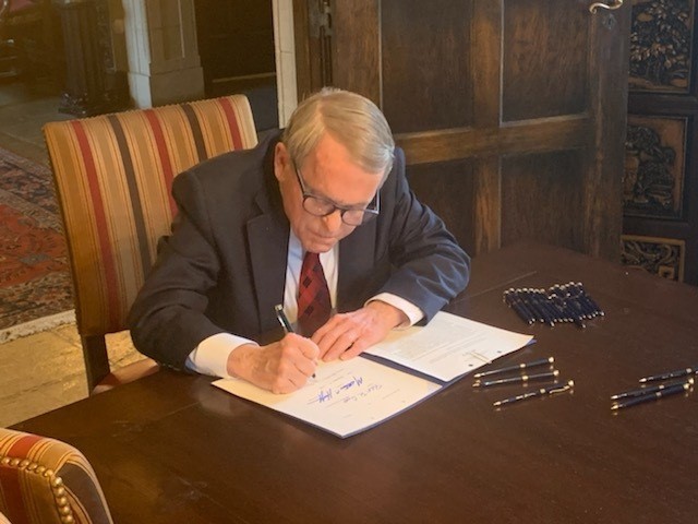 Governor DeWine signs House Bill 169.