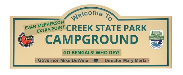 Extra Point Creek Sign