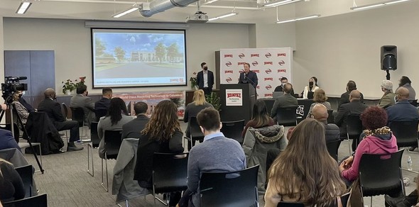 Lt. Governor joins representatives from Rumpke Waste & Recycling as they announce a new, high-tech $50 million facility.