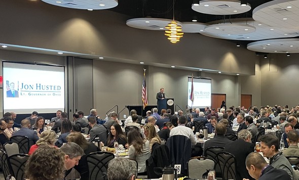 Lt. Governor Husted delivers keynote remarks at the Hamilton County Development Company's 39th Annual Economic Achievement Awards and Innovation Expo.