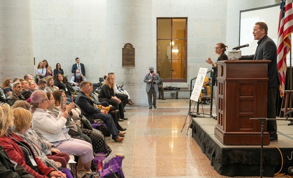 Lt. Governor Husted speaks at the Developmental Disabilities Awareness and Advocacy event in Columbus.