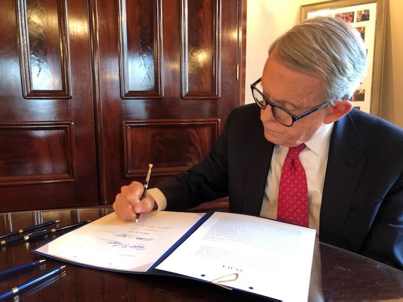 Governor DeWine signs Senate Bill 11 into law.