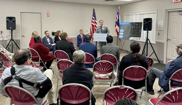 Lt. Governor Husted announces a new broadband expansion project in Mt. Healthy.