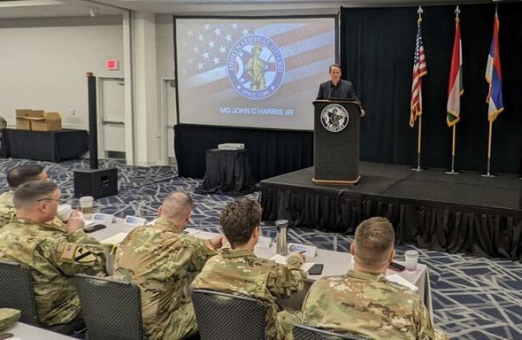 Lt. Governor Husted thanks members of the Ohio National Guard for their service to the state.